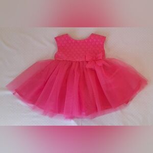 💕 Baby Girl Pink Tutu Party Dress Bow Fancy 18M Princess Dress ✨🍒